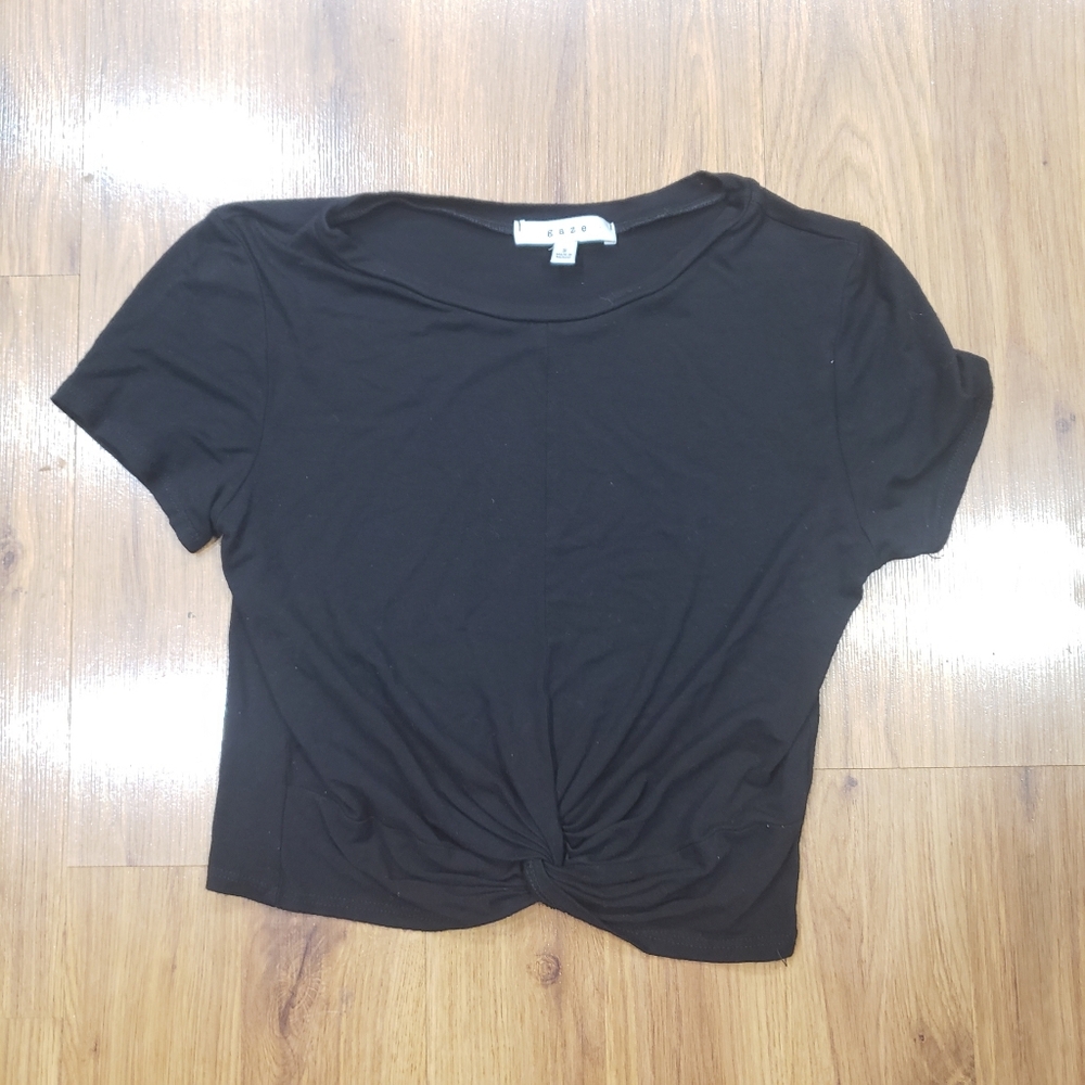 Gaze Front Knot Crop Top!